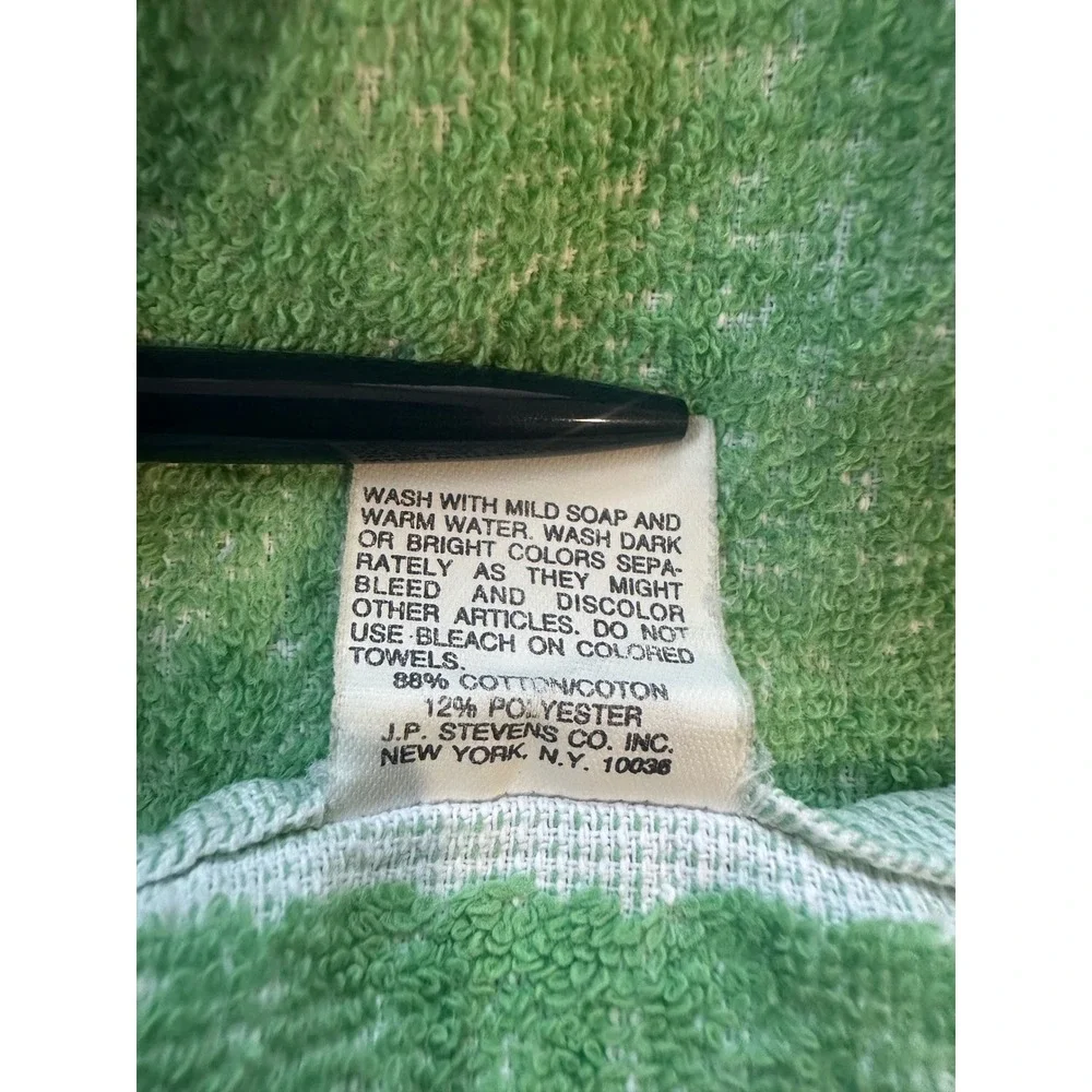 Vintage 80s/90s Retro Tennis Beach Towel CLEAN 100% Cotton Made in USA 28x59